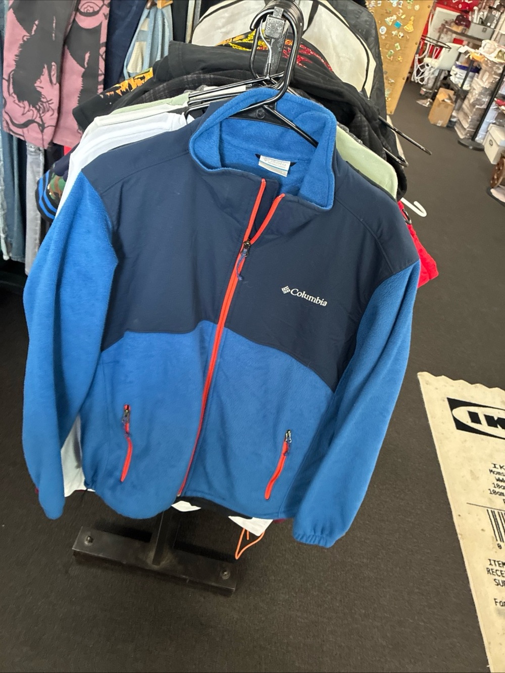 Columbia WM3220 Mens Full Zip Fleece Jacket Size L Rare Pre Owned Used